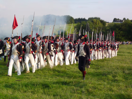 There are several ways to experience the Waterloo, Belgium, battlefield where Napoleon's war career came to an end, including guided tours, historic reenactments, hiking and mountain biking.